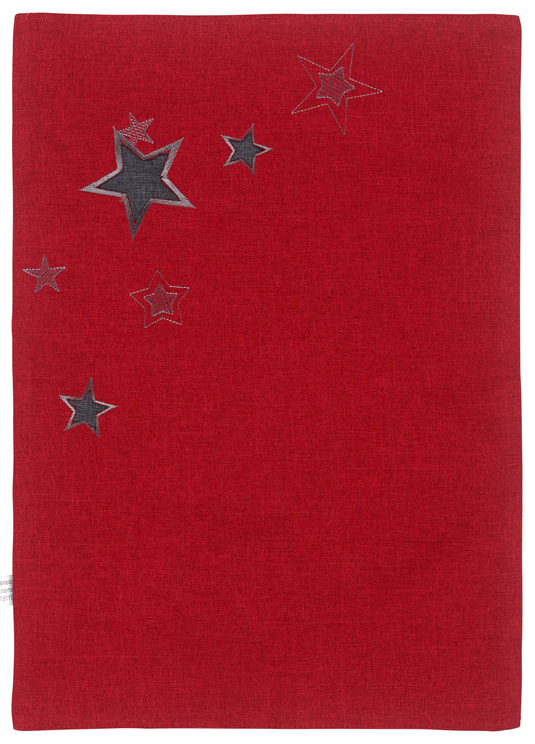 PRESTIERANIE, polyester, 35/50 cm - sivá/červená, Lifestyle, textil (35/50cm) - X-Mas