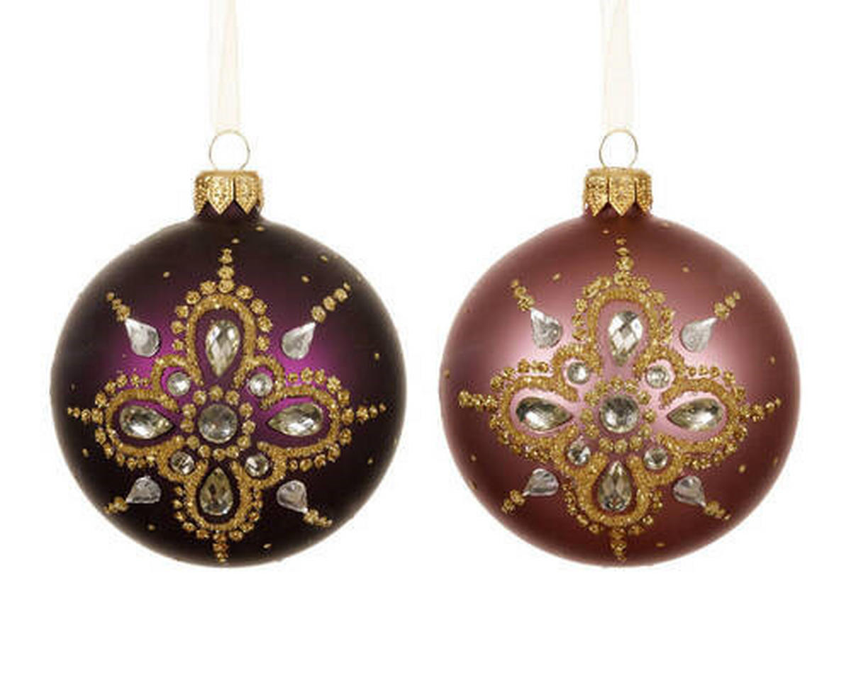 CHRISTBAUMKUGEL 8 cm  - Basics (8cm)