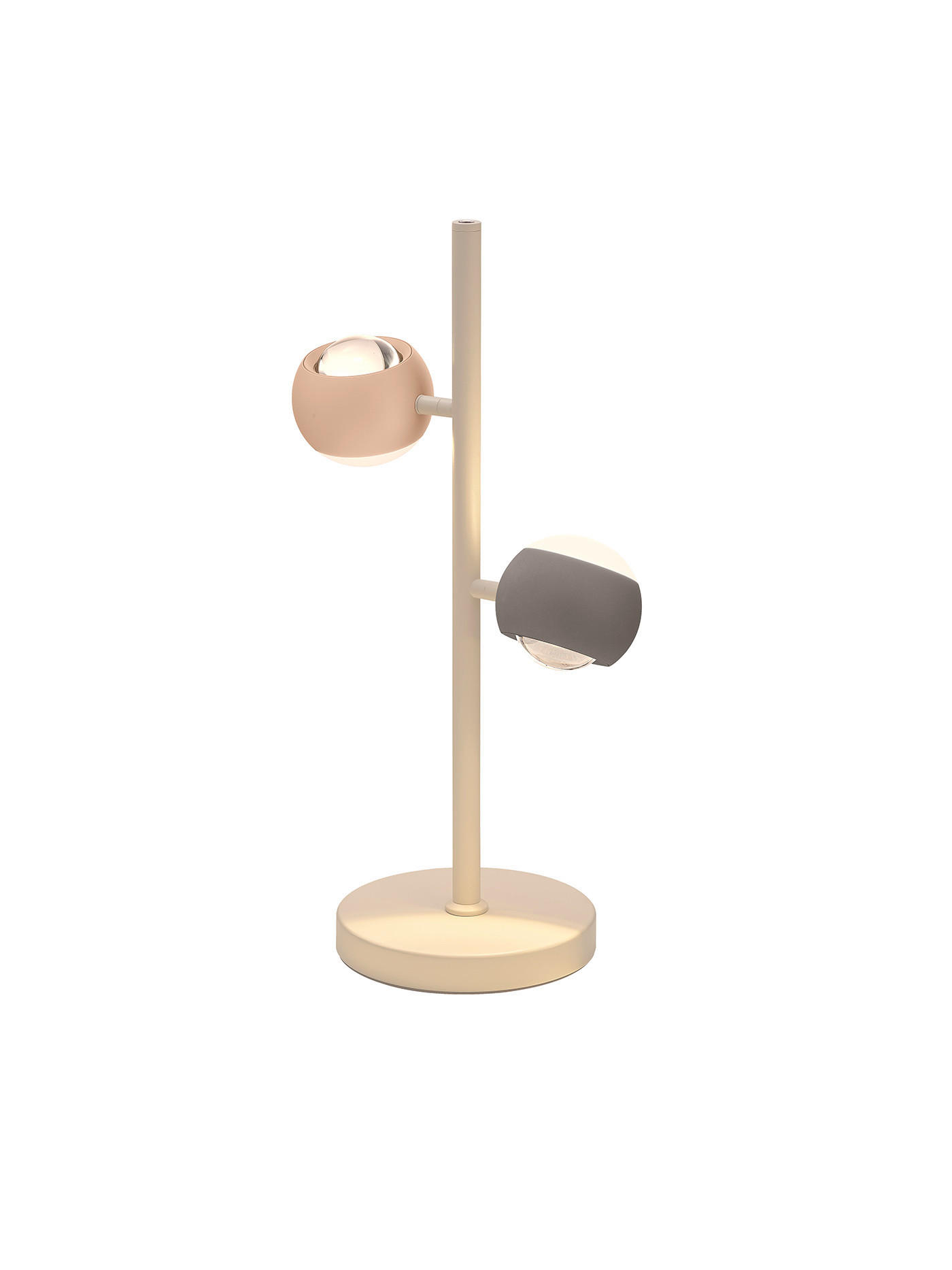 LED-TISCHLEUCHTE Musterring 26.5/16/50 cm   - Aprikose/Anthrazit, Design, Metall (26.5/16/50cm) - Musterring