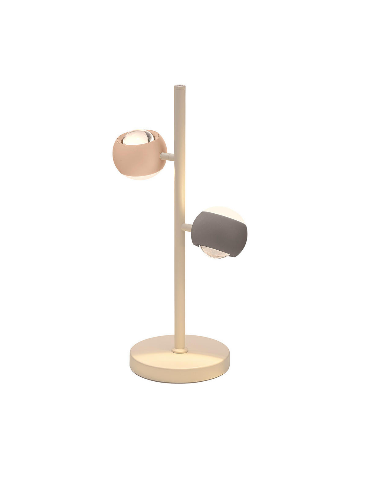 LED-TISCHLEUCHTE Musterring 26.5/16/50 cm   - Aprikose/Anthrazit, Design, Metall (26.5/16/50cm) - Musterring