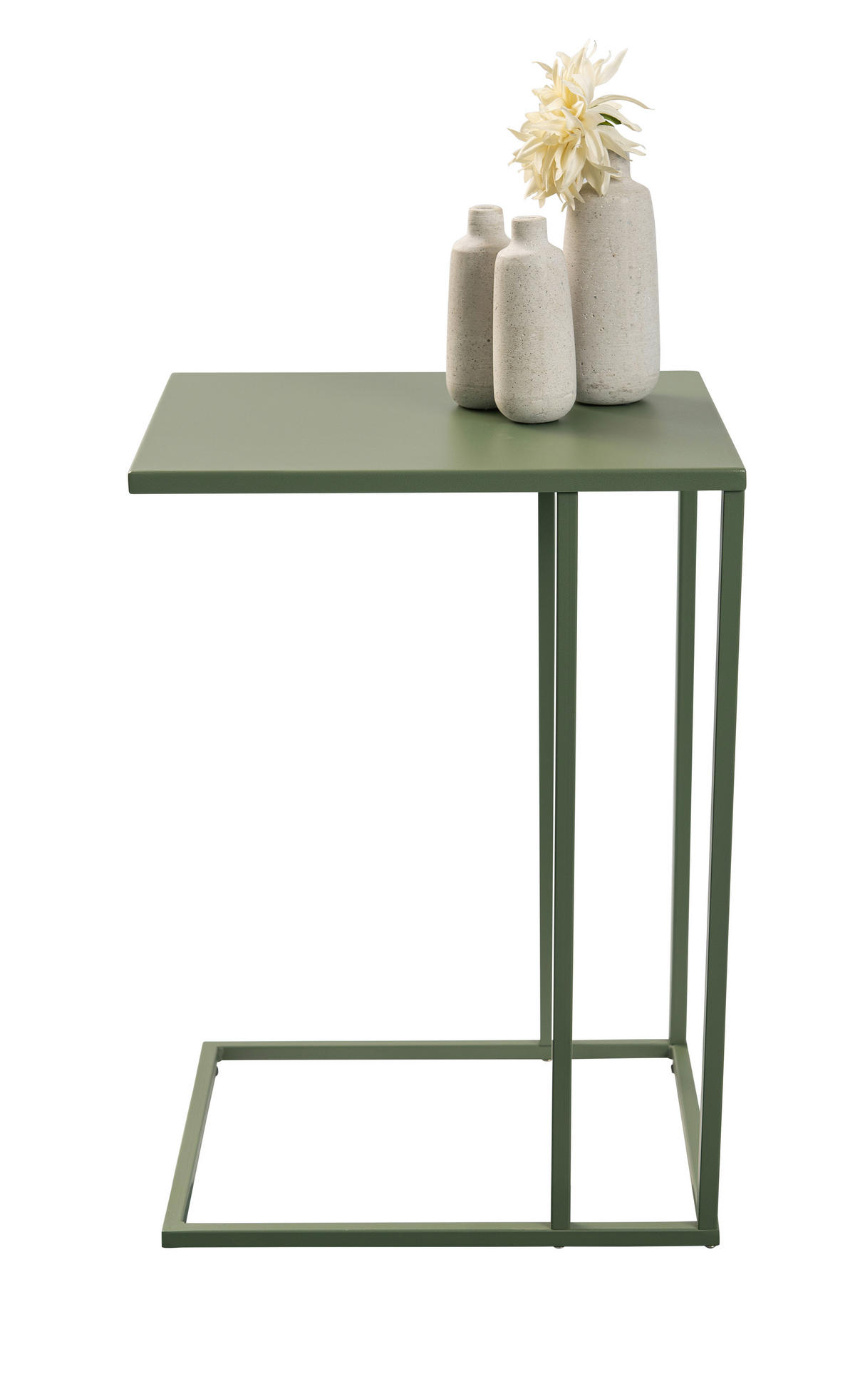 BEISTELLTISCH 43/38/62 cm Salbeigrün rechteckig  - Salbeigrün, Basics, Metall (43/38/62cm) - Xora