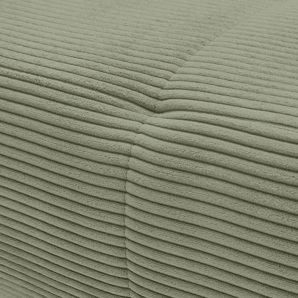 ECKSOFA in Cord Olivgrün  - Schwarz/Olivgrün, Konventionell, Textil/Metall (185/250cm) - Carryhome