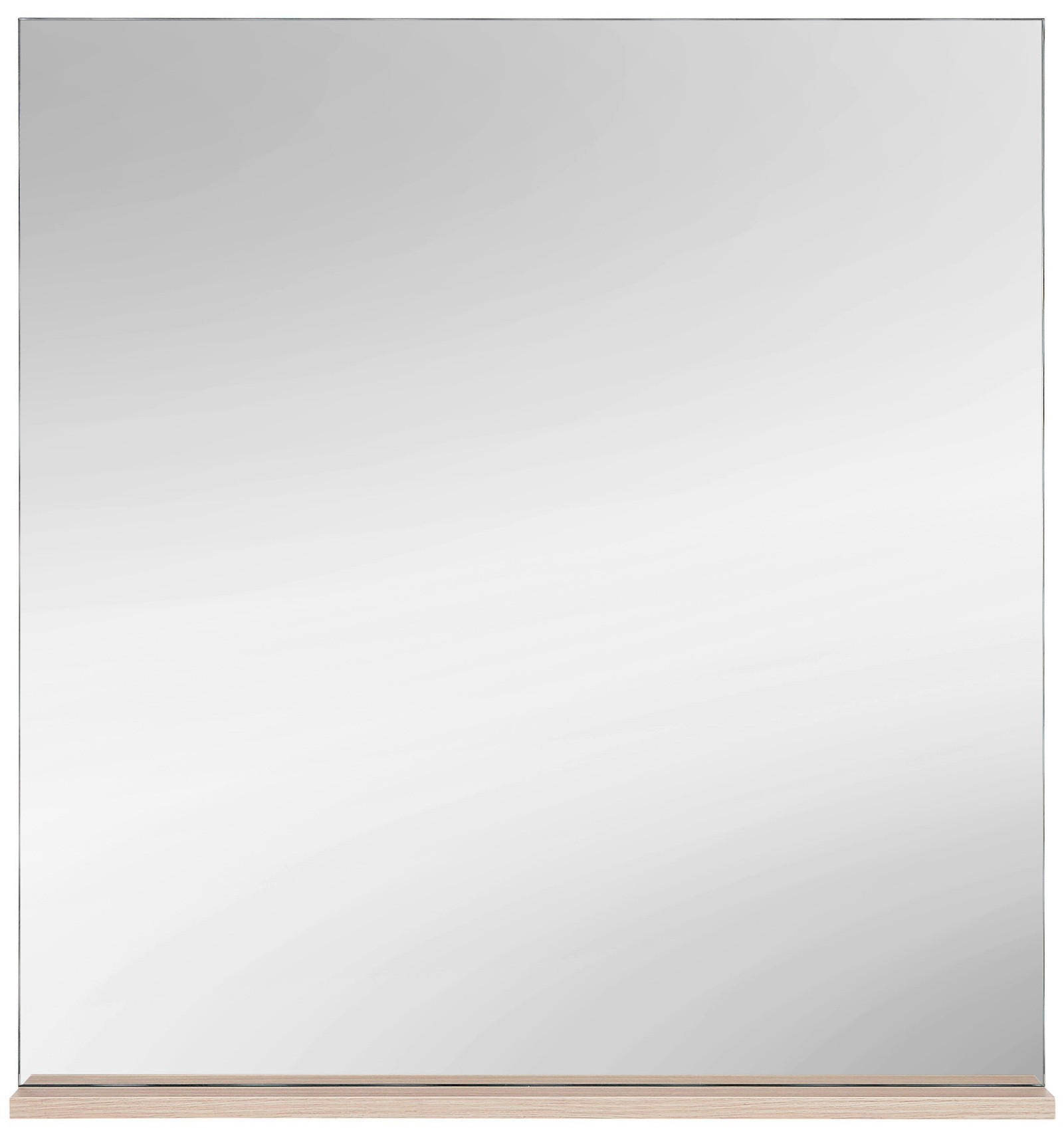 WANDSPIEGEL 80/80/10 cm    in rechteckig  - Eichefarben, Design, Glas/Holzwerkstoff (80/80/10cm) - Modante