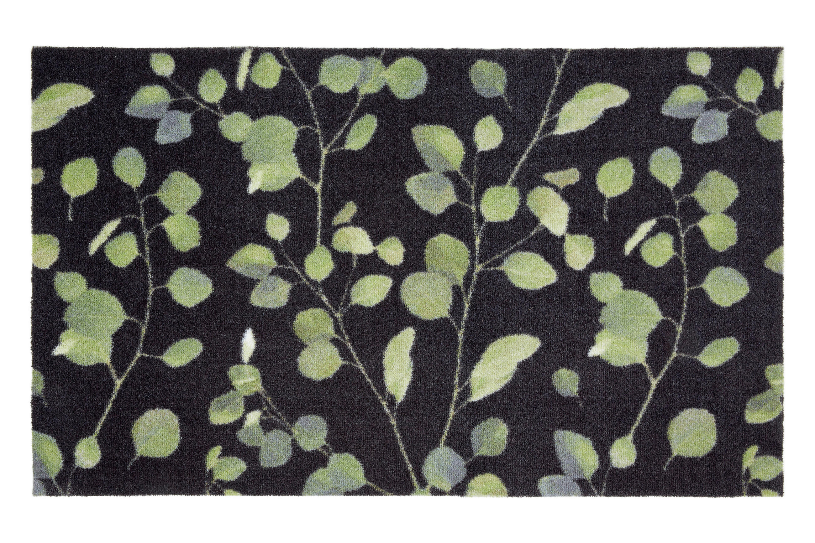 FUßMATTE  66/110 cm  Grün, Schwarz  - Schwarz/Grün, Design, Textil (66/110cm) - Esposa