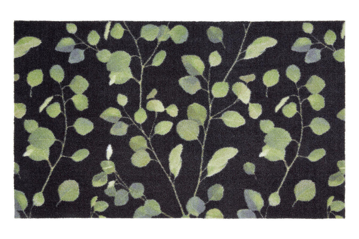 FUßMATTE 66/110 cm  - Schwarz/Grün, Design, Textil (66/110cm) - Esposa