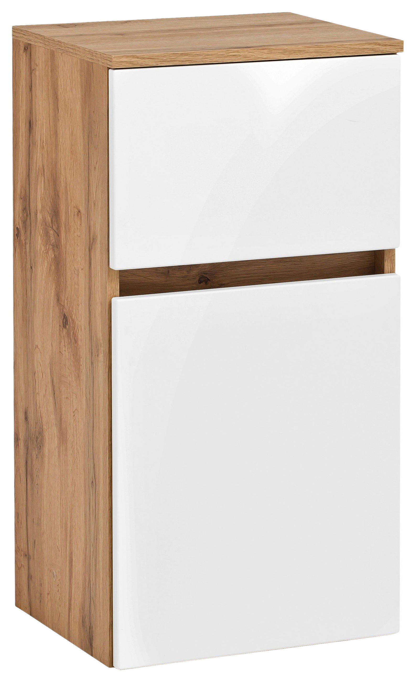 UNTERSCHRANK 40/79/35 cm   - Eichefarben/Silberfarben, KONVENTIONELL, Holzwerkstoff (40/79/35cm) - Held