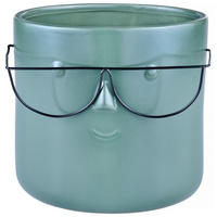 PLANTERINGSKRUKA 19/17 cm  - salviagrön, Basics, keramik (19/17cm)