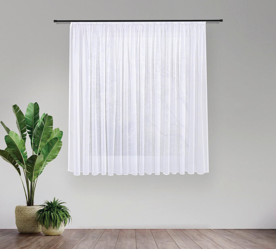 FERTIGSTORE  transparent  300/175 cm   - Weiß, Basics, Textil (300/175cm)
