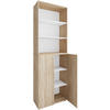 AKTENSCHRANK 70/220/39 cm  - Weiss/Sonoma Eiche, Design, Holzwerkstoff (70/220/39cm) - MID.YOU