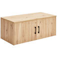 AUFSATZSCHRANK 106/43/54 cm   - Schwarz/Eiche Artisan, Basics, Holzwerkstoff/Metall (106/43/54cm) - Xora
