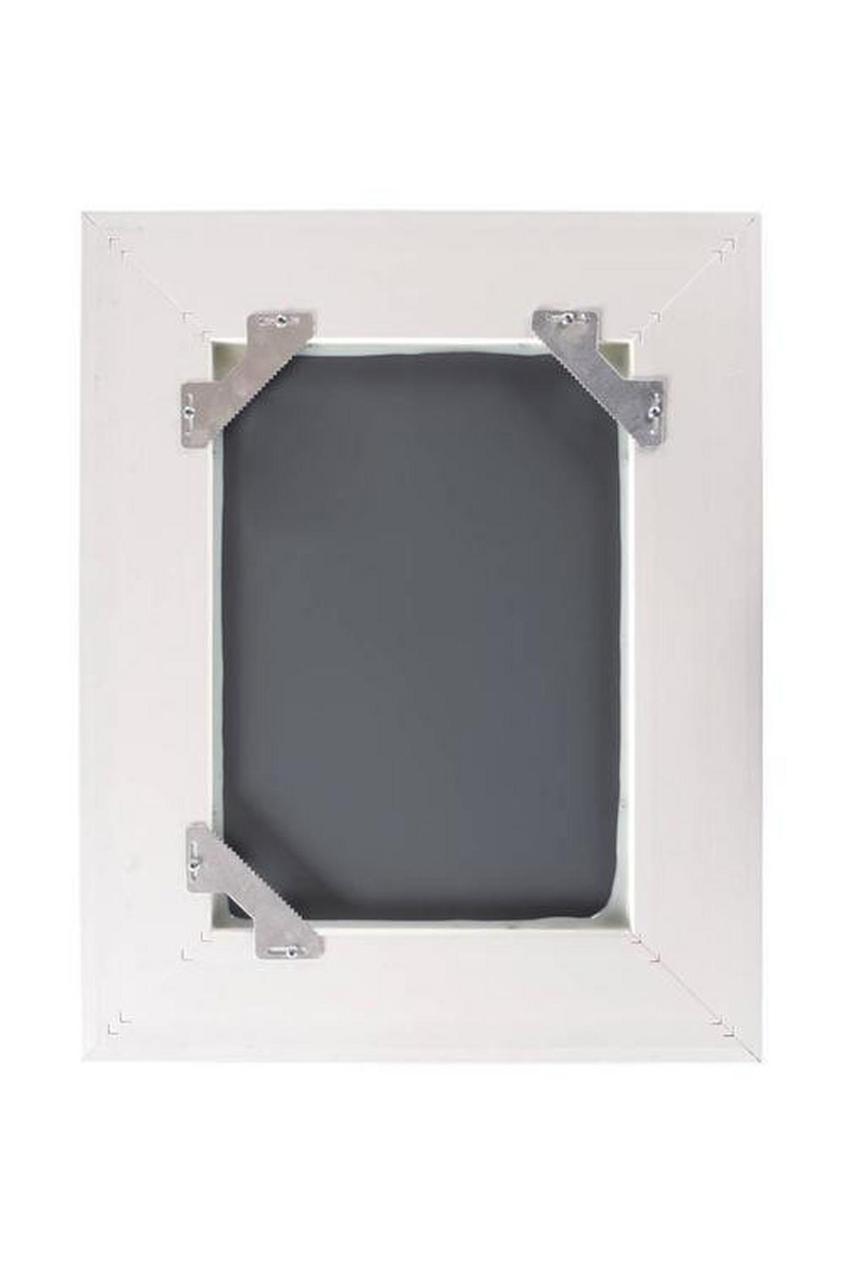 WANDSPIEGEL 36,5/45,5/5,2 cm  - Weiß, Basics, Glas/Kunststoff (36,5/45,5/5,2cm) - Kayoom