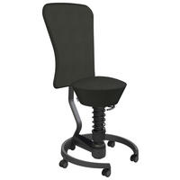 BÜROHOCKER   Schwarz  - Schwarz, Basics, Kunststoff/Textil (55/105,115/55cm) - Aeris