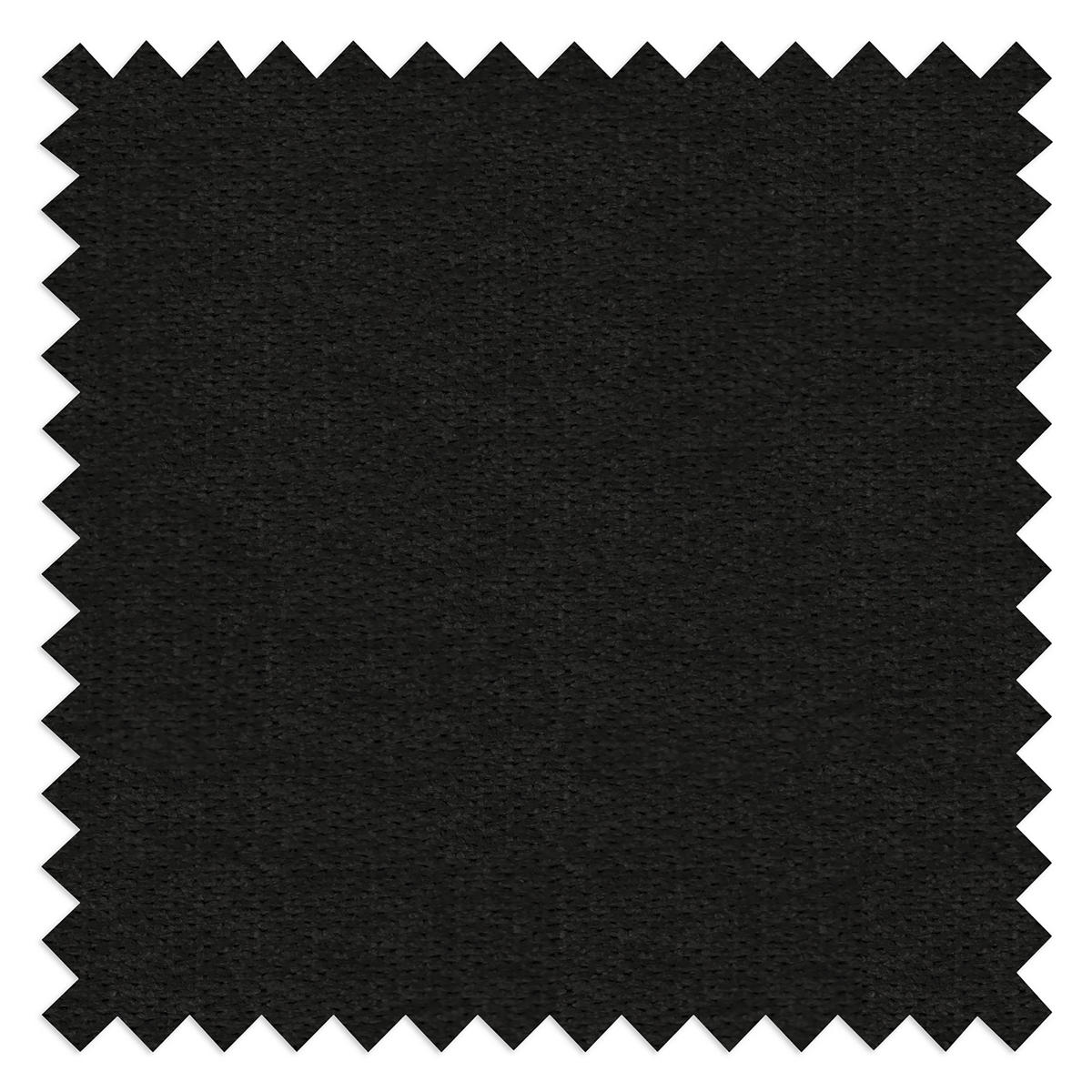ECKSOFA in Mikrofaser Schwarz  - Silberfarben/Schwarz, Design, Textil/Metall (256/175cm) - Livetastic