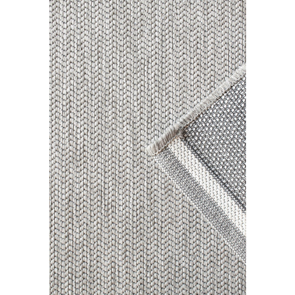 Thumbnail - Novel Outdoorteppich Amalfi, Grau, Silber, Hellgrau, Textil, Bordüre, rechteckig, 160x230 cm, Oeko-Tex® Standard 100, fü...