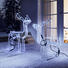 LED-RENTIER MIT BEWEGLI. KOPF - Weiß, Design, Kunststoff/Metall (59/34/67cm) - X-Mas
