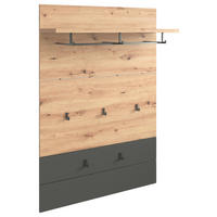 PANOU CUIER 85/126,7/28 cm  - culoare lemn stejar/antracit, Konventionell, material pe bază de lemn (85/126,7/28cm) - Xora