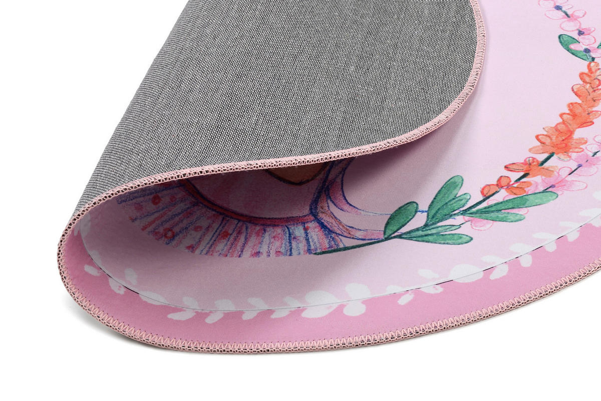KINDERTEPPICH 100 cm Prinzessin Lillifee  - Hellrosa, Design, Textil (100cm)
