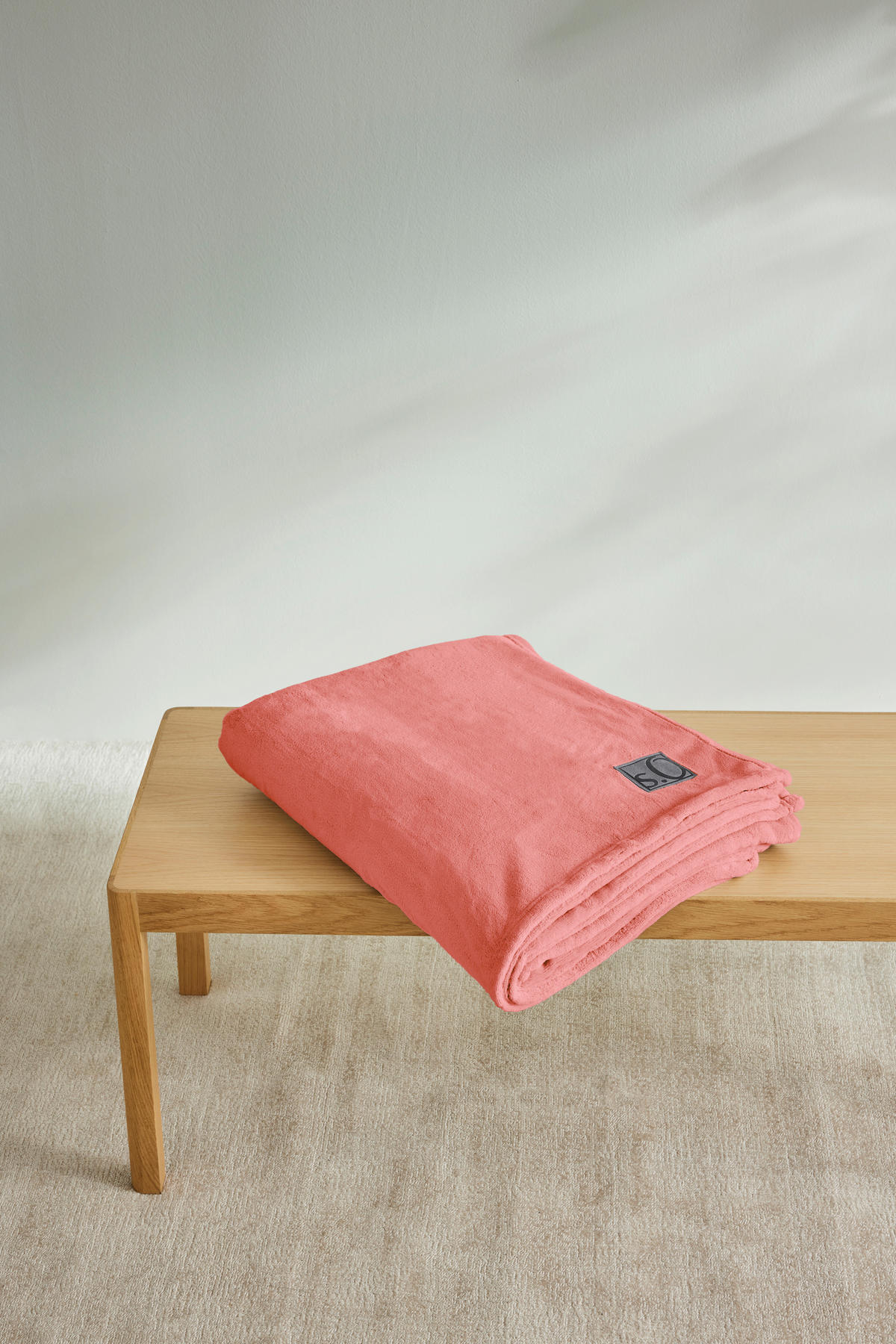 DOMÁCA DEKA, polyester, 150/200 cm - koralová, Basics, textil (150/200cm) - S. Oliver