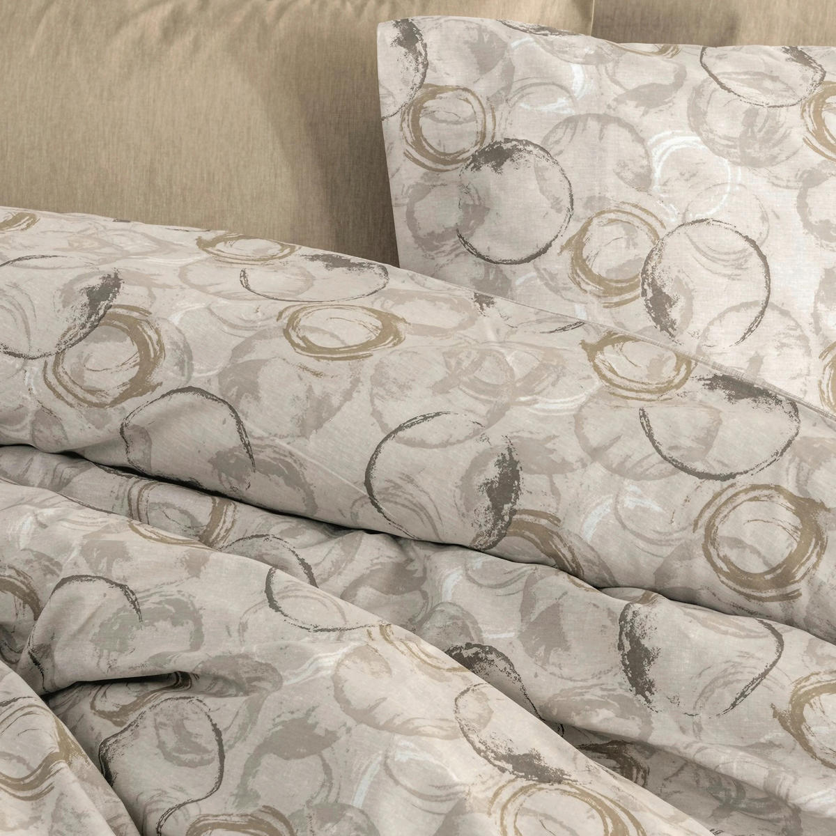 BETTWÄSCHE 135/200 cm  - Beige, Basics, Textil (135/200cm)