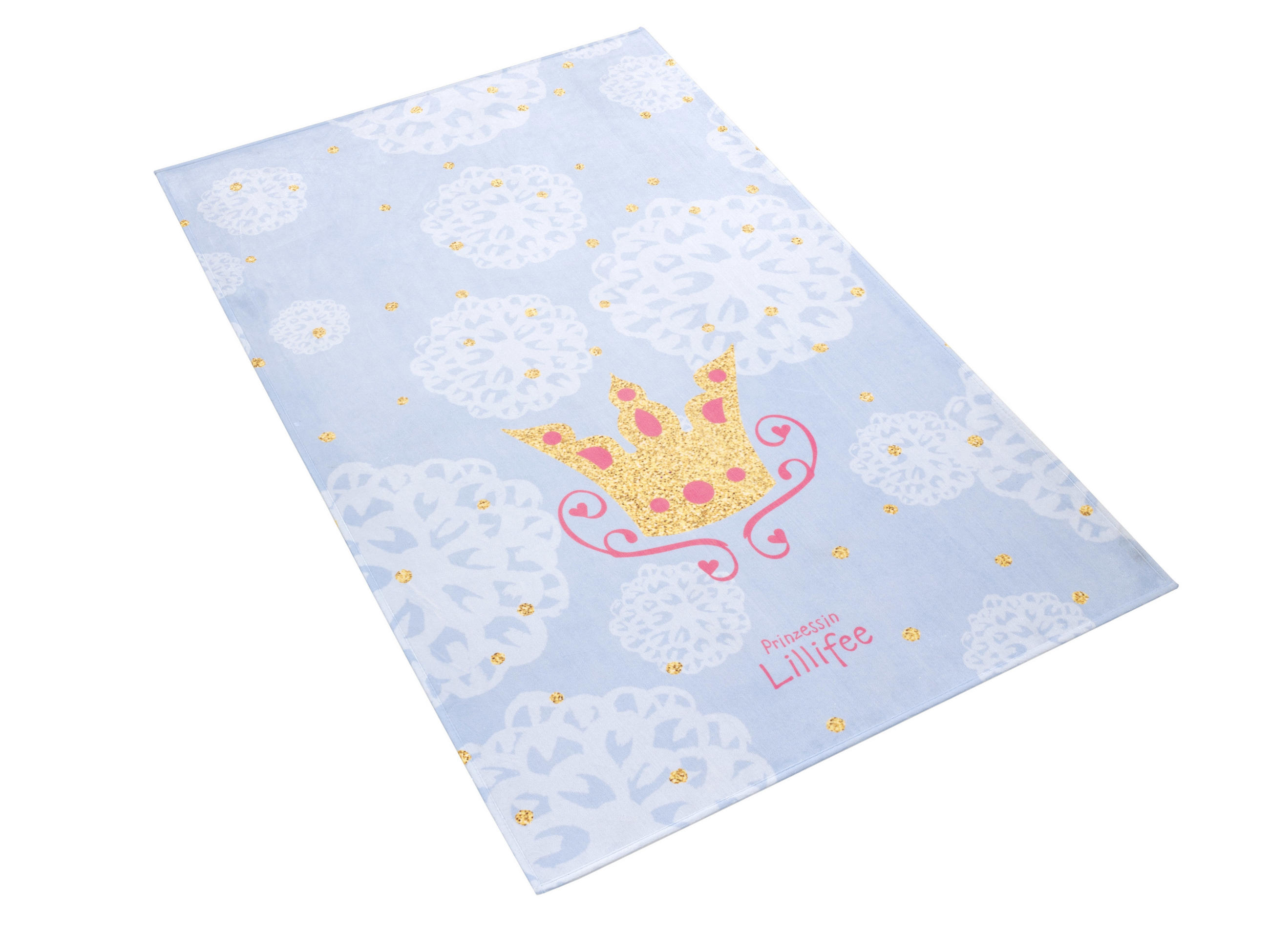 KINDERTEPPICH 80/150 cm Prinzessin Lillifee  - Blau/Pink, Trend, Kunststoff/Textil (80/150cm)