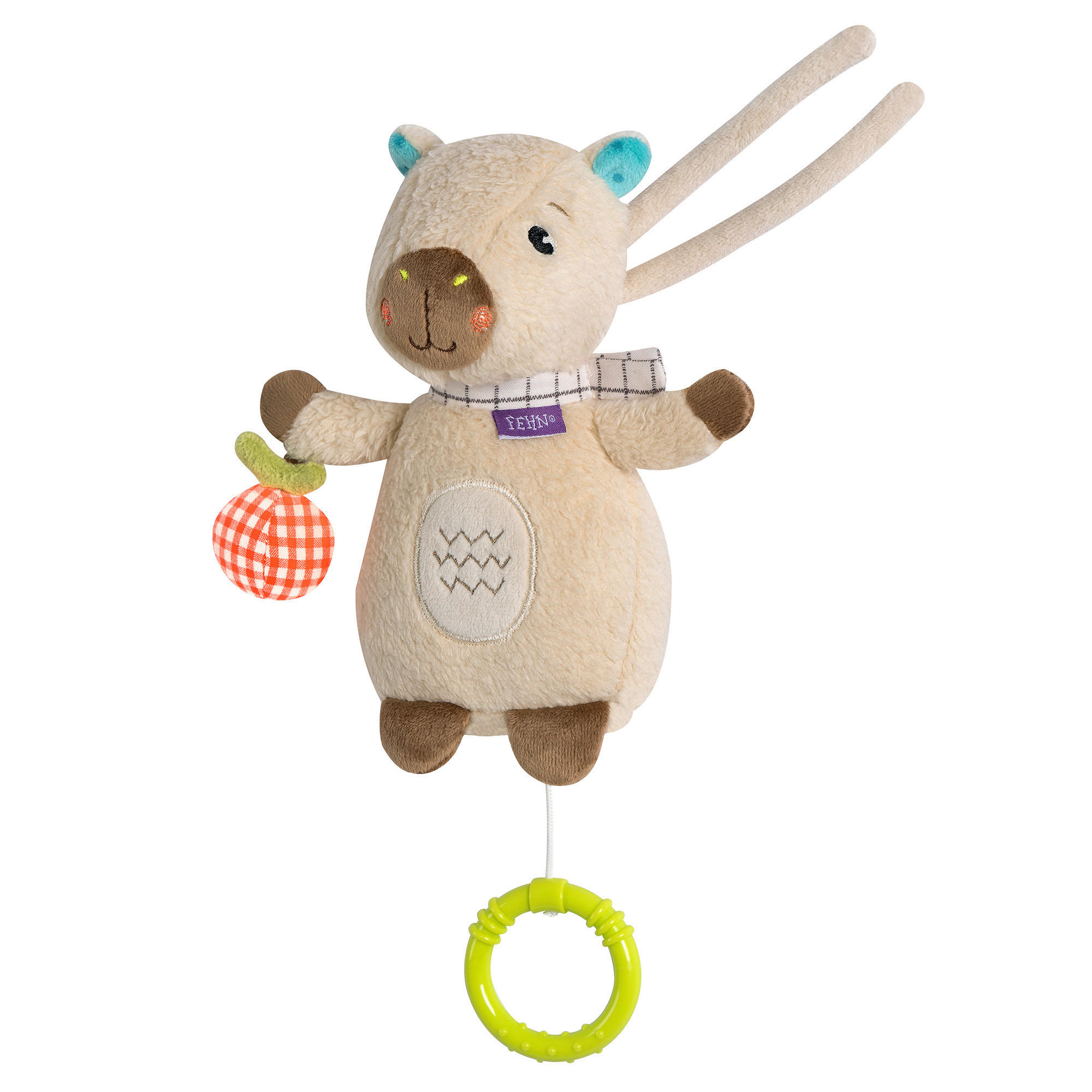SPIELUHR Capybara Clara 17,5/8/7,4 cm  - Multicolor, Basics, Textil (17,5/8/7,4cm) - Fehn
