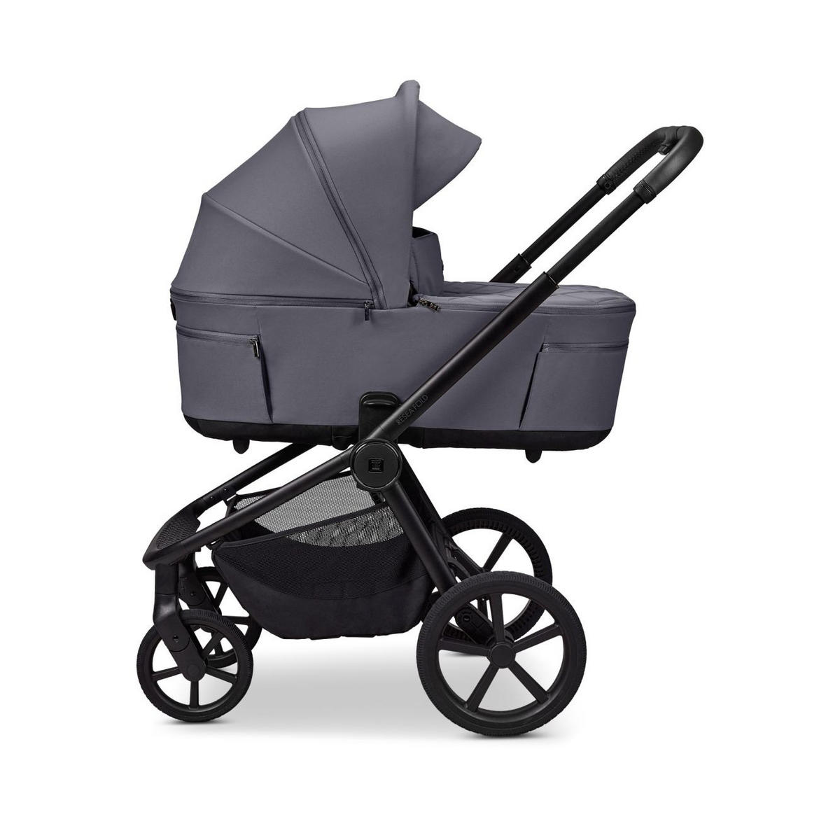 KOMBIKINDERWAGEN  Resea Fold   - Hellgrau/Braun, LIFESTYLE, Textil/Metall (116/57/94cm) - Moon