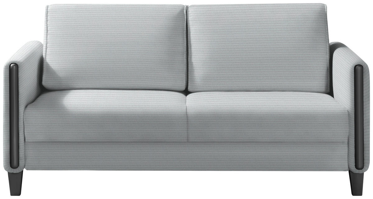 SCHLAFSOFA in Holz, Textil Schwarz, Hellgrau  - Hellgrau/Schwarz, Design, Holz/Textil (174/88/104cm) - Niels Andersson