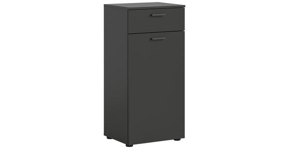 SCHUHSCHRANK 45/96/37 cm - Schwarz/Eiche Artisan, Design, Holzwerkstoff/Kunststoff (45/96/37cm) - Xora
