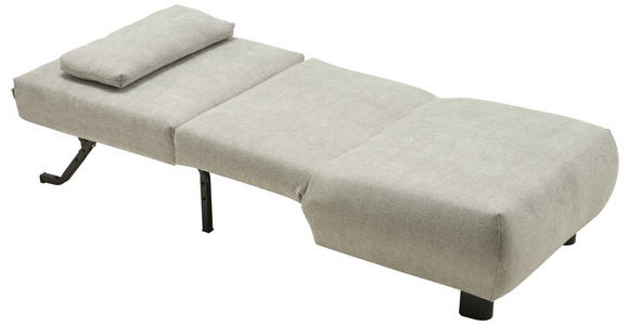 SCHLAFSESSEL Flachgewebe Grau    - Schwarz/Grau, KONVENTIONELL, Textil/Metall (90/85/100cm) - Carryhome