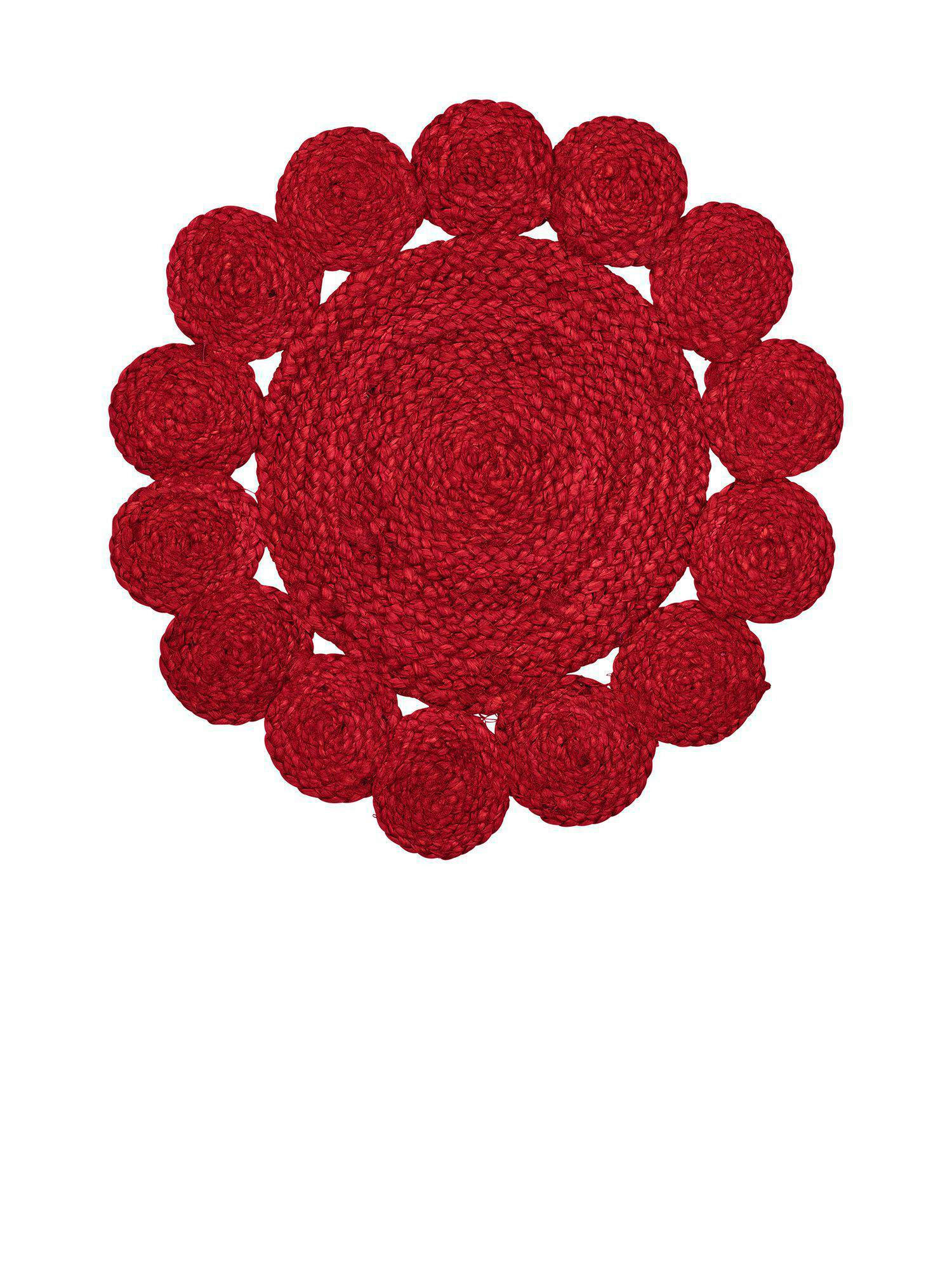 TISCHSET Dal Textil Flachgewebe Rot 40 cm  - Rot, Basics, Textil (40cm)