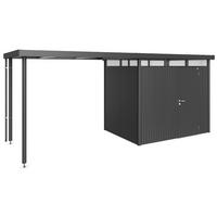 SEITENDACH 150/222/195 cm  - Anthrazit, Basics, Metall (150/222/195cm) - Biohort