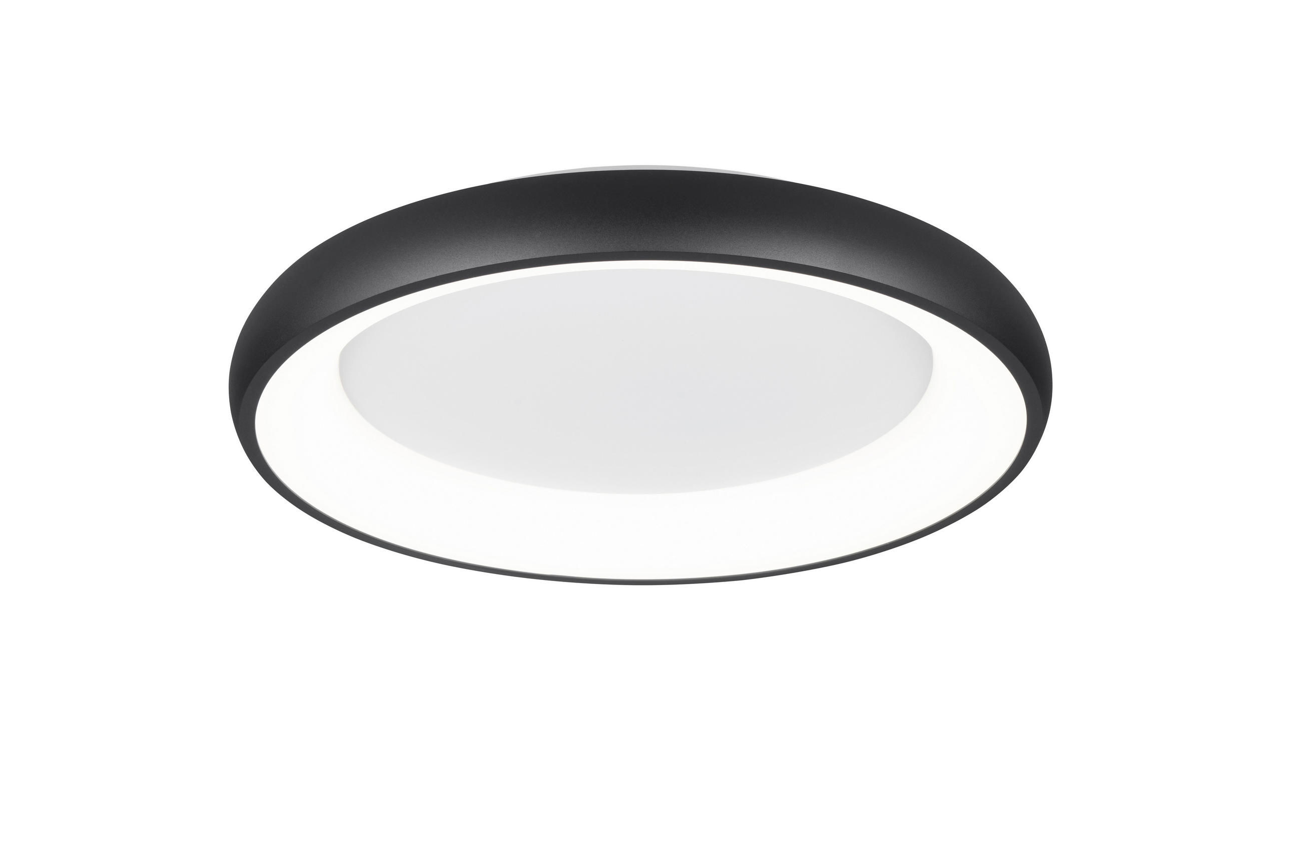 STROPNÍ LED SVÍTIDLO, 62/10 cm  - černá, Design, kov (62/10cm) - Trio Leuchten