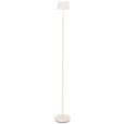 AKKU-STEHLEUCHTE 16/120 cm    - Weiß, Design, Kunststoff/Metall (16/120cm) - Dieter Knoll