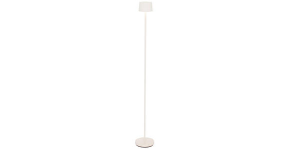 AKKU-STEHLEUCHTE 16/120 cm - Weiß, Design, Kunststoff/Metall (16/120cm) - Dieter Knoll