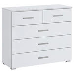 KOMMODE  in 93/81/42 cm  - Alufarben/Weiß, Basics, Holzwerkstoff/Kunststoff (93/81/42cm) - Xora