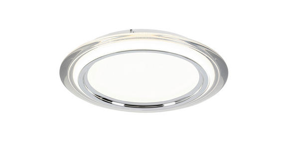 LED-DECKENLEUCHTE 45/6 cm - Chromfarben/Transparent, Design, Kunststoff/Metall (45/6cm) - Novel
