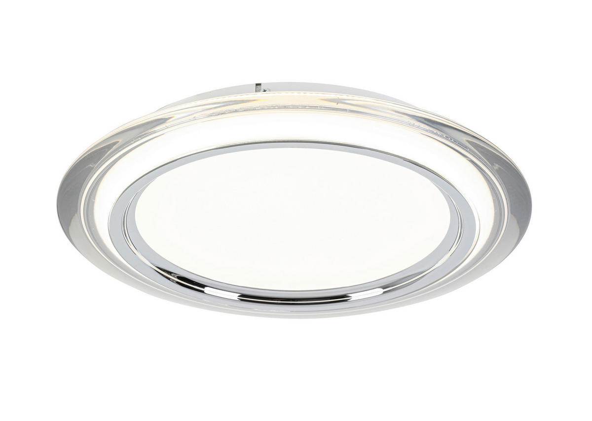 LED-TAKLAMPA Macon 36 W  - vit/kromfärg, Design, metall/plast (45cm) - Novel