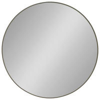 SPIEGEL 100/100/3 cm  - Graphitfarben, Natur, Glas/Holz (100/100/3cm) - Valdera