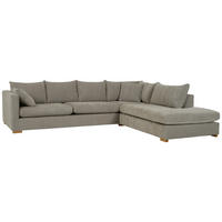 SOFFA i beige  - beige/brun, Klassisk, metall/trä (318/80/272cm) - Hom`in