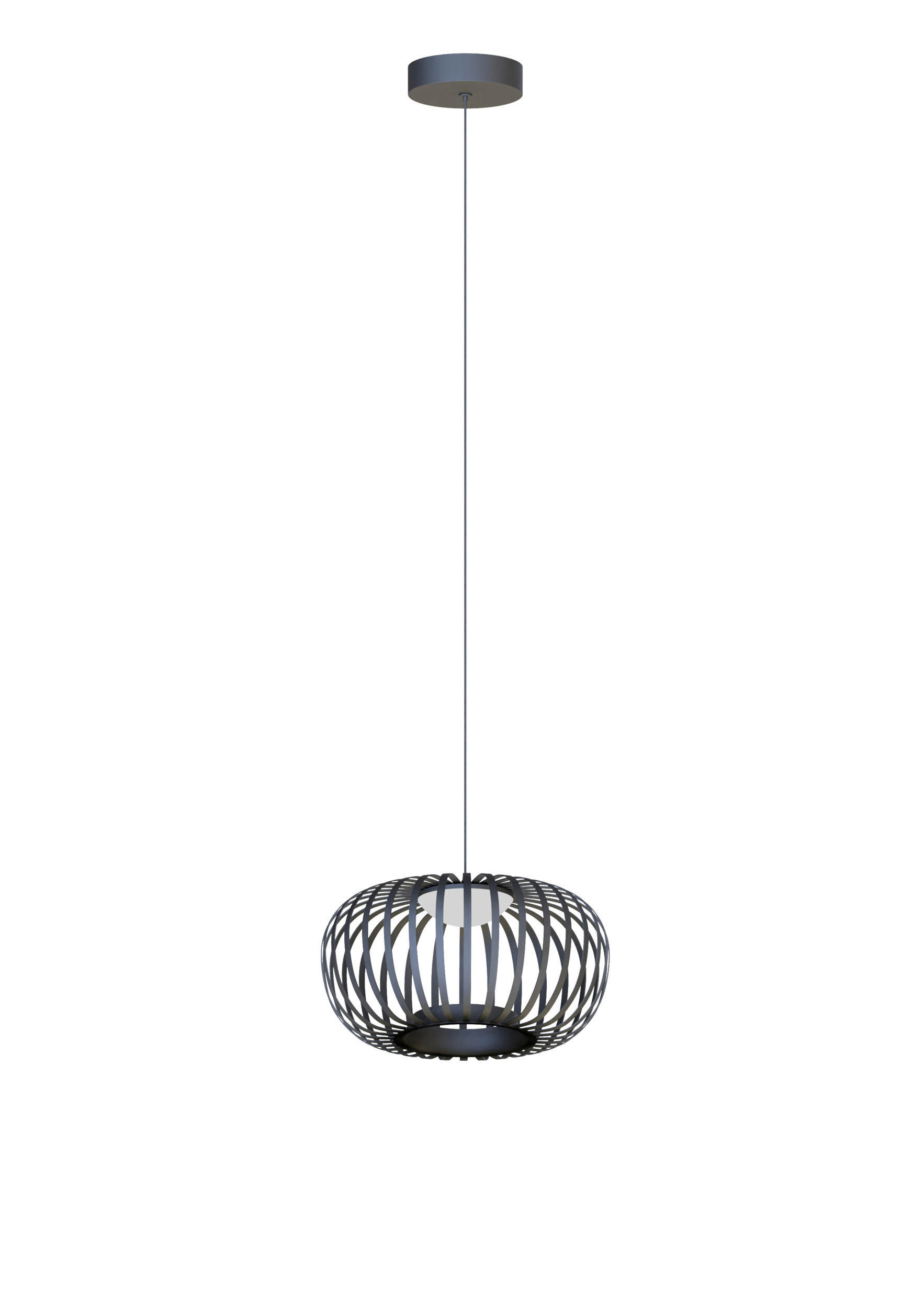 LED-HÄNGELEUCHTE Cenicientos 30/150 cm   - Schwarz, Design, Metall (30/150cm) - Eglo