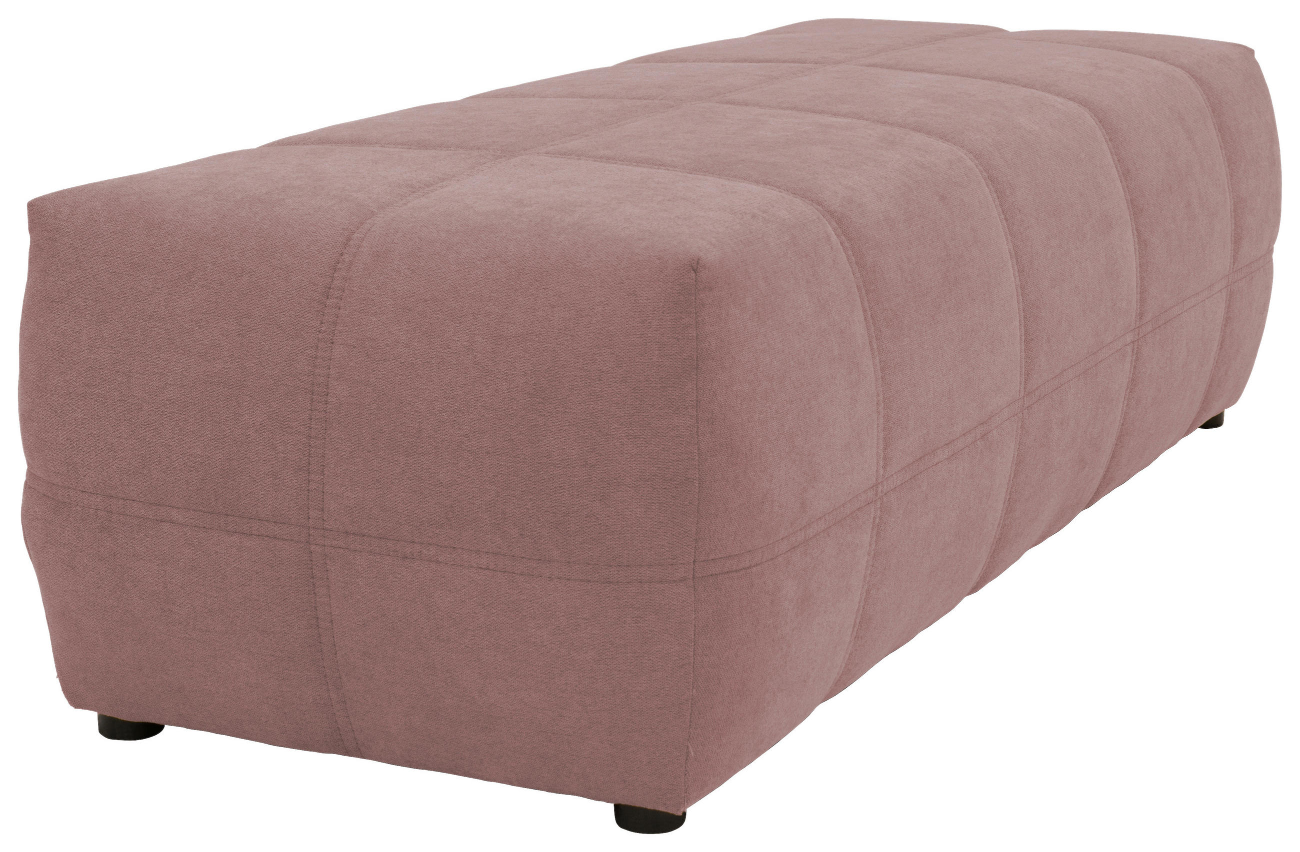 HOCKER Mikrofaser Rosa - Schwarz/Rosa, Design, Kunststoff/Textil (150/60/40cm) - MID.YOU