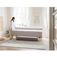 BOXSPRINGSOFA  mit Stoffauswahl, Rücken echt Hellgrau  - Hellgrau, Design, Holz/Textil (203/97/107cm) - Dieter Knoll