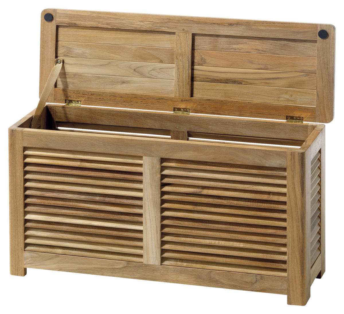 TRUHE Holz Teakholz vollmassiv  - Teakfarben, ROMANTIK / LANDHAUS, Holz (90/48/30cm) - MID.YOU