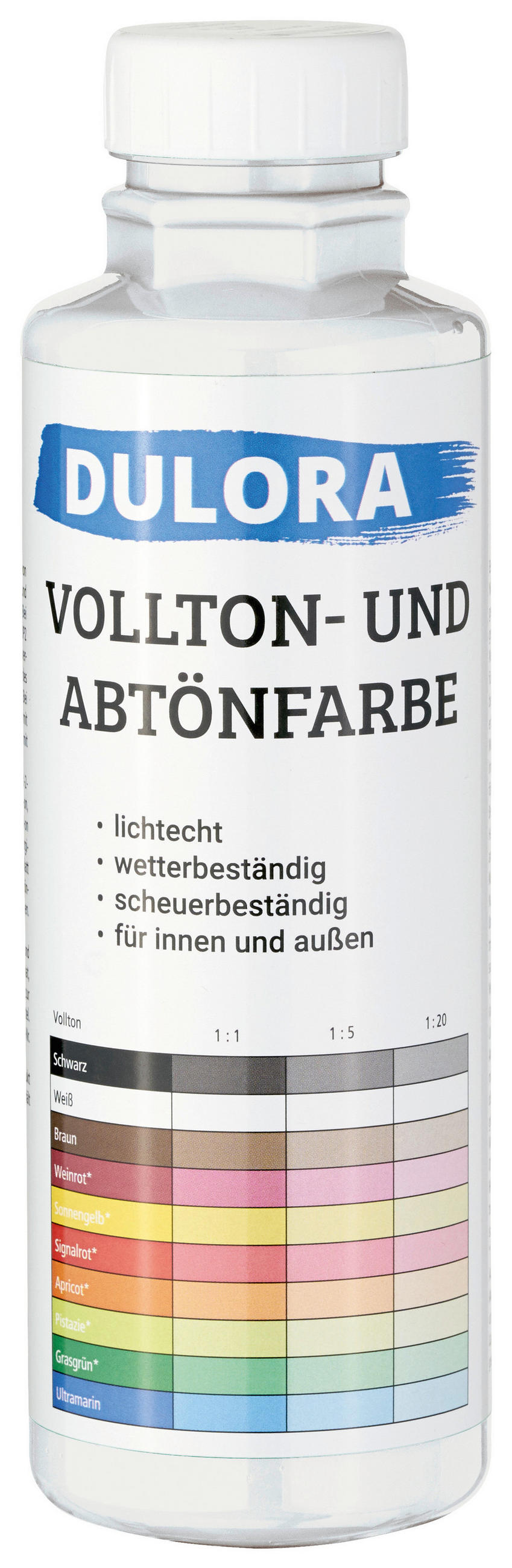 Abtönfarbe Weiß 500 Ml Für 3 M2 Dispersionsfarbe