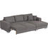 ECKSOFA Braun Rückenkissen, Zierkissen - Chromfarben/Braun, Design, Holz/Textil (263/160cm) - Hom`in ECKSOFA Braun Rückenkissen, Zierkissen - Chromfarben/Braun, Design, Holz/Textil (263/160cm) - Hom`in