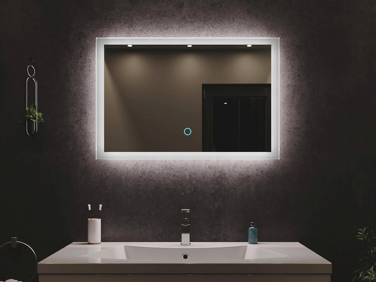 BADEZIMMERSPIEGEL 80/53/3,2 cm  - MODERN, Glas (80/53/3,2cm) - MID.YOU