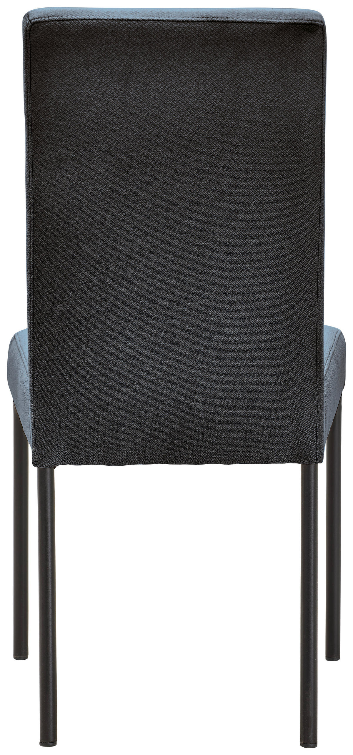 STUHL Webstoff Grau, Schwarz  - Schwarz/Grau, Design, Textil/Metall (46/91/61cm) - home24