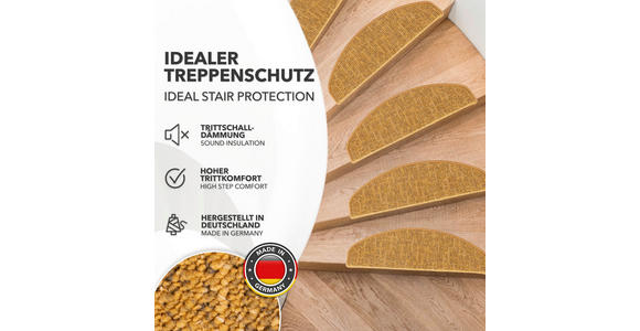 STUFENMATTE in Gelb  - Gelb, Basics, Textil (65/23.5cm) - Esposa