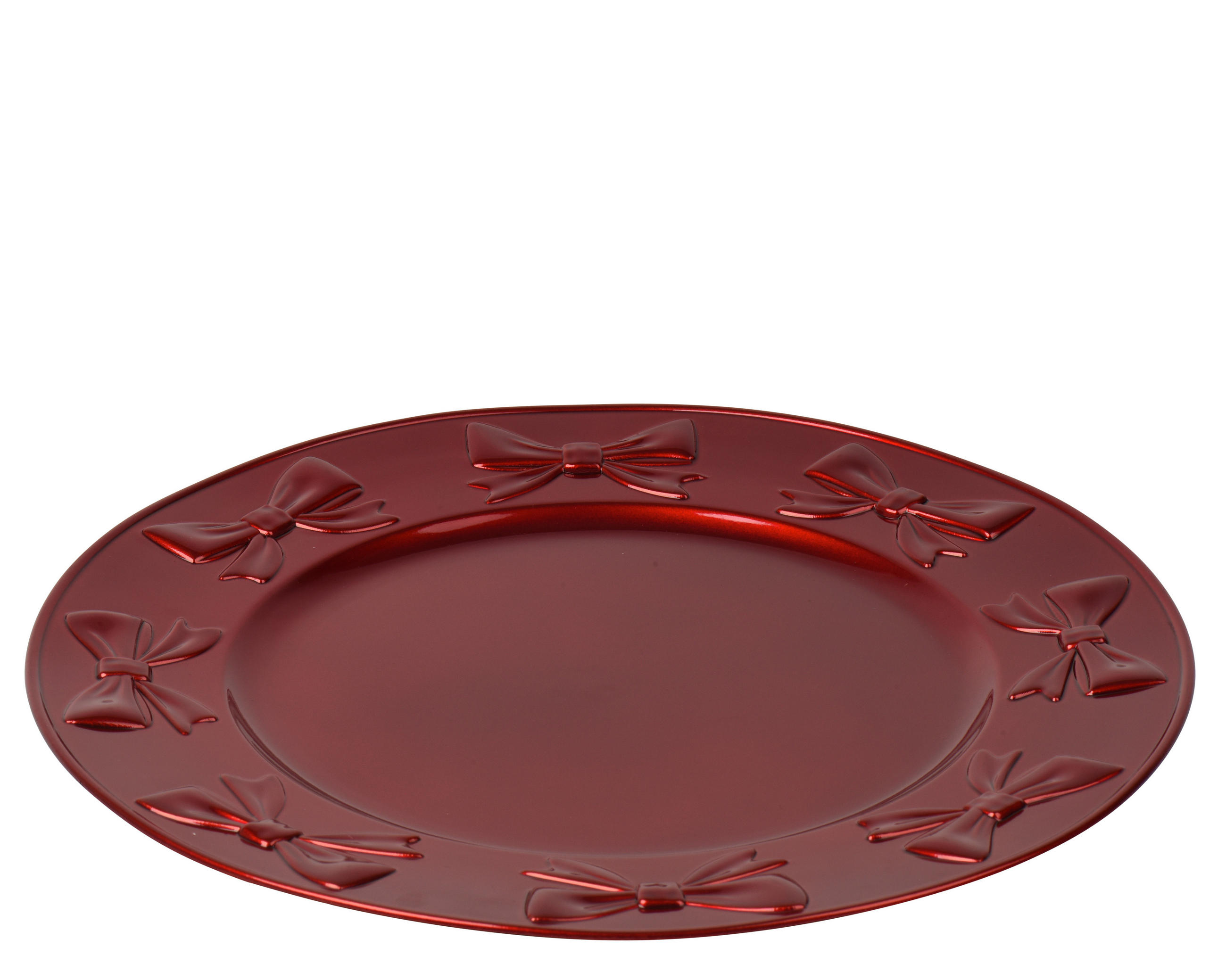 TELLER    - Rot, LIFESTYLE, Kunststoff (33/33cm)