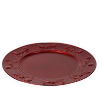 TELLER    - Rot, LIFESTYLE, Kunststoff (33/33cm)